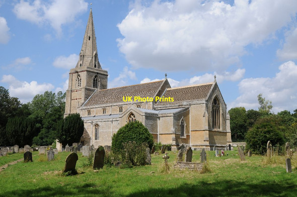 Photo 6"x4" Deene church Deene c2015
