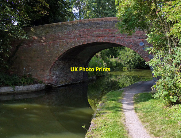 Photo 6"x4" Bridge No 93 crossing the Grand Union Canal Simpson\/SP8835 c2015
