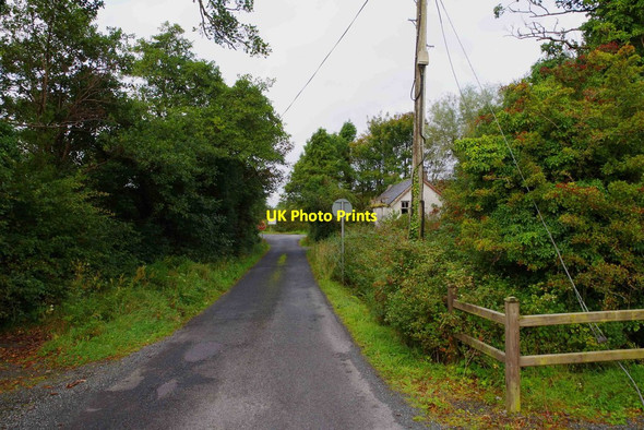 Photo 6"x4" L6085 road approaching the junction with R262 road, Ballybrollaghan, Co. Donegal Frosses c2015