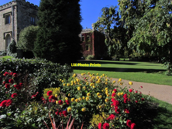 Photo 6"x4" Towneley Hall & dahlia garden near Burnley Burnley c2015