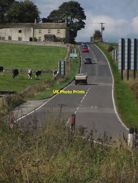 Photo 6"x4" The A623, W from Wardlow Mires Litton\/SK1675 c2015