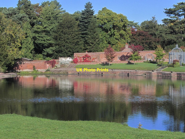 Photo 6"x4" View across lake to gardens at Capesthorne Hall near Siddington Astle\/SJ8273 c2015