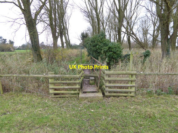 Photo 6"x4" Bridge on footpath going south towards Lyminster Arundel c2015