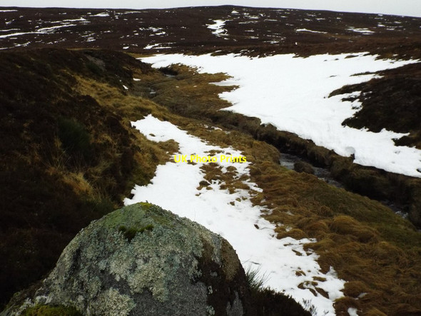 Photo 6"x4" Molten snowbanks in the course of a tributary of Allt a' Choire Bhig near Rannoch Meall Garbh\/NN5463 c2015