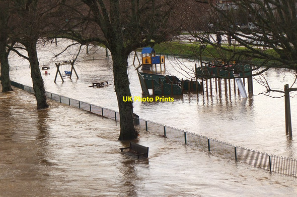 Photo 6"x4" Flooding at Kingsmeadows, Peebles (3) Peebles\/NT2540 c2015