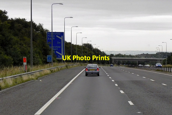 Photo 6"x4" Eastbound M62, Outlane Moor Outlane Moor c2015