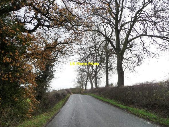 Photo 6"x4" Main Road, heading east to Haunton Harlaston c2015