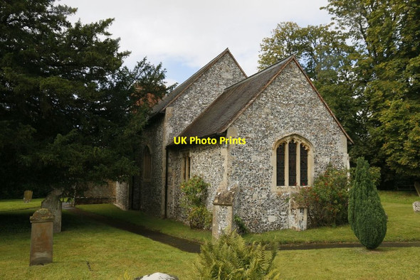 Photo 6"x4" Path Round the Church Frilsham c2015