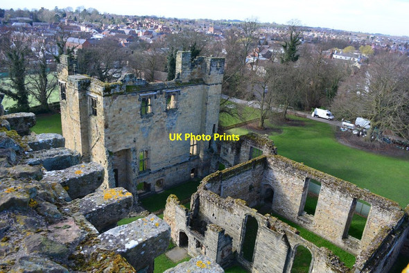 Photo 6"x4" Ashby Castle from the tower Ashby-de-la-Zouch c2014
