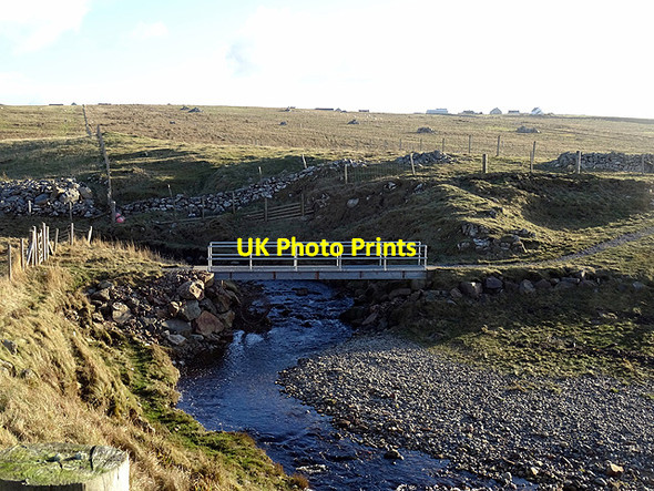 Photo 6"x4" Footbridge over Abhainn Bhuirgh Bhuirgh c2015