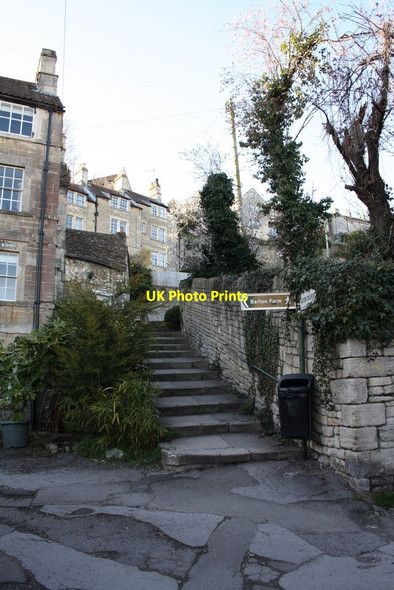Photo 6"x4" Steps from Coach Road to Newtown Bradford-On-Avon c2015