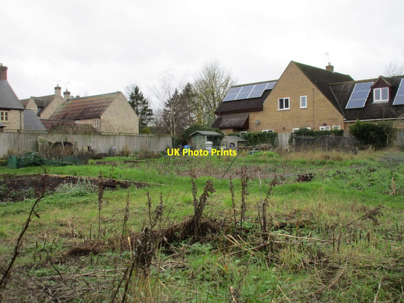 Photo 6"x4" Allotments in winter Evenley c2015