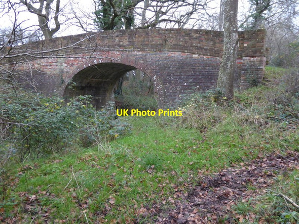 Photo 6"x4" Bridge over the Wey and Arun Canal Newpound Common c2015
