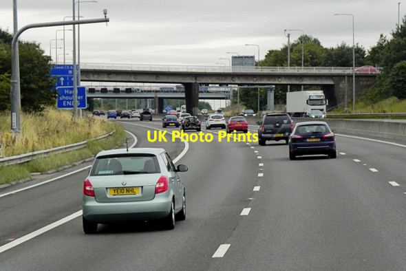 Photo 6"x4" Eastbound M62, Rein Road Bridge Morley\/SE2627 c2015