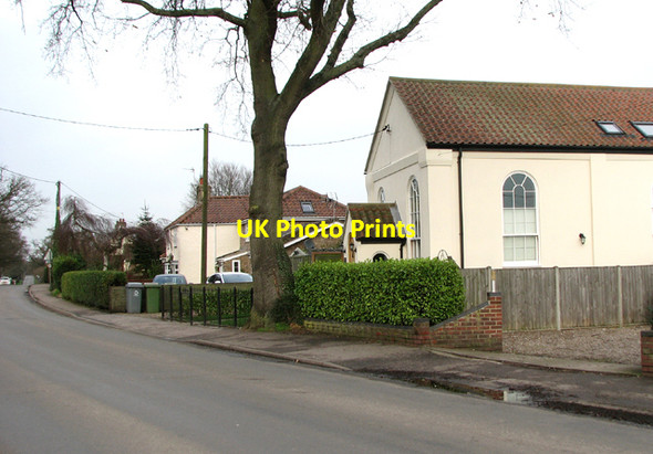 Photo 6"x4" Woodbastwick Road past Methodist chapel conversion Blofield Heath c2015