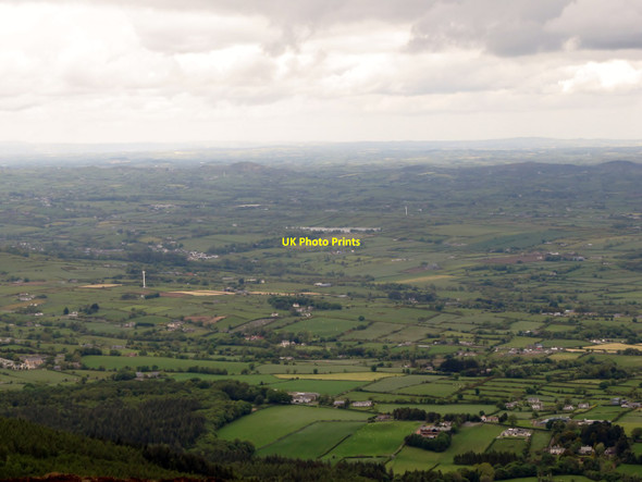 Photo 6"x4" Drumlin country between The Mournes and the eastern part of the Slieve Croob range Newcastle\/J3732 c2015