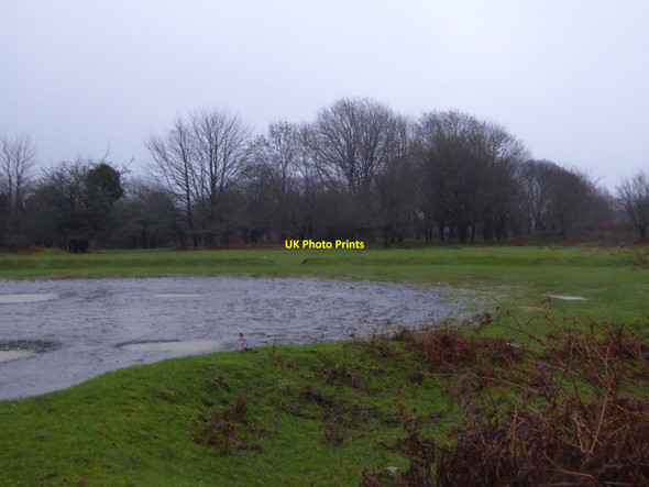 Photo 6"x4" A damp car park on Roborough Down Crapstone c2015