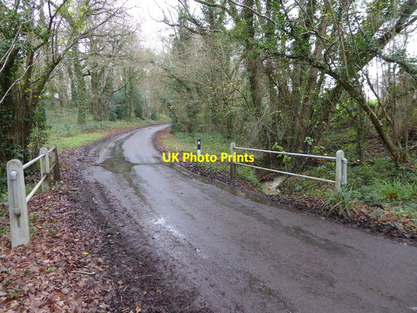 Photo 6"x4" Rowner Road bridges stream Billingshurst c2015