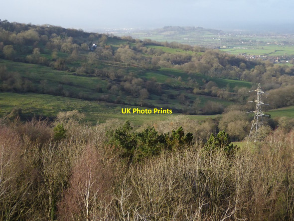 Photo 6"x4" View of Shurdington Hill and Churchdown Hill Leckhampton c2015