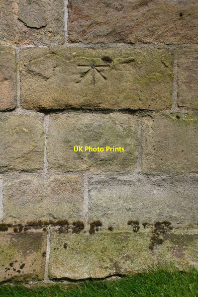 Photo 6"x4" Benchmark on St Bartholomew's Church Colne\/SD8940 c2015