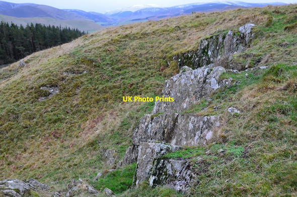 Photo 6"x4" Rock outcrop, Edston Hill Barns\/NT2139 c2015