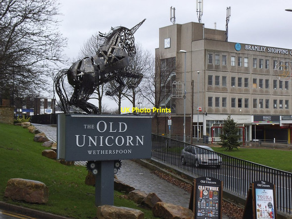 Photo 6"x4" Sign of the Old Unicorn, Bramley  Pudsey\/SE2233 c2015