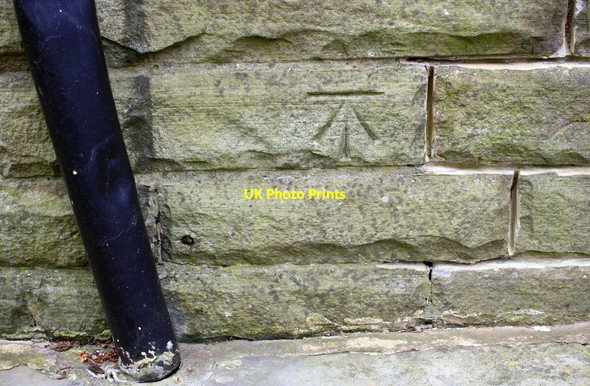 Photo 6"x4" Benchmark on #82 Albert Road Colne\/SD8940 c2015