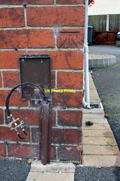 Photo 6"x4" Benchmark on #154 Birtwistle Avenue Colne\/SD8940 c2015