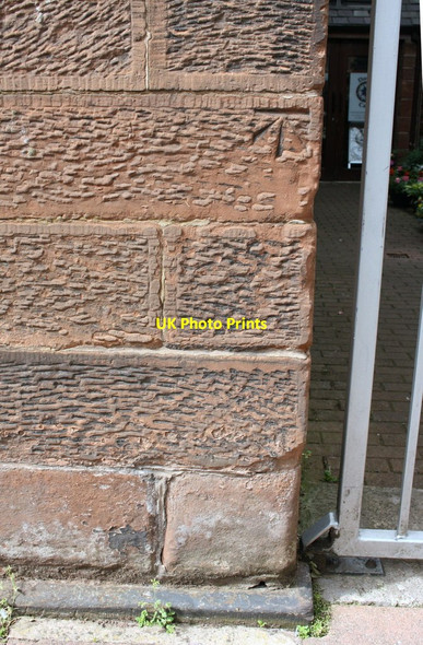 Photo 6"x4" Benchmark on Church, Chapel Street Carlisle c2015