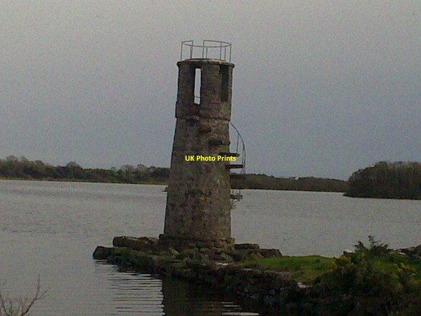 Photo 6"x4" Ballycurrin Lighthouse - a lake lighthouse Cross\/M1955 c2011