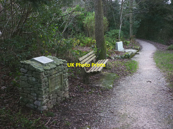 Photo 6"x4" Commemorative cairn, Ashmeadow Wood, Arnside Arnside\/SD4578 c2015