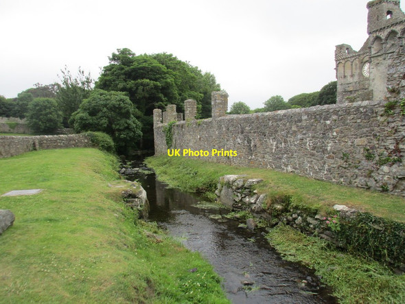 Photo 6"x4" The River Alun by the Bishop's Palace St David's\/Tyddewi c2015