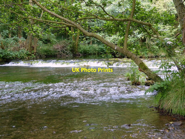 Photo 6"x4" Weir on the River Dove, Dovedale Ilam c2014