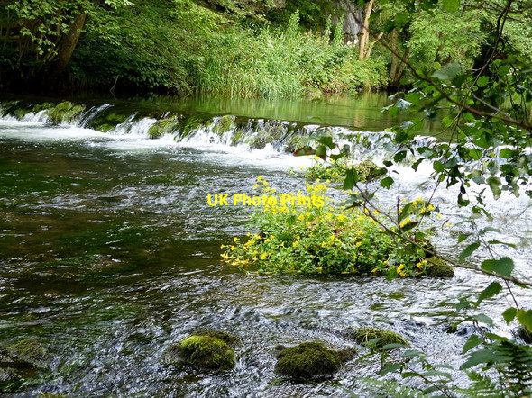 Photo 6"x4" Weir on the River Dove, Dovedale Ilam c2014