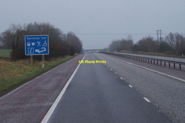 Photo 6"x4" M1 eastbound towards junction 14 Moygashel c2015