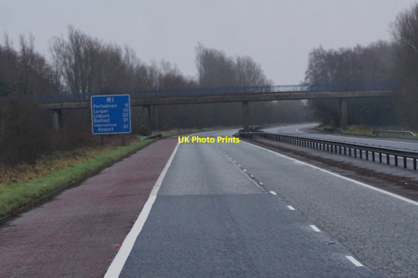 Photo 6"x4" M1 eastbound at Cloncore Road Bridge Scotch Street c2015