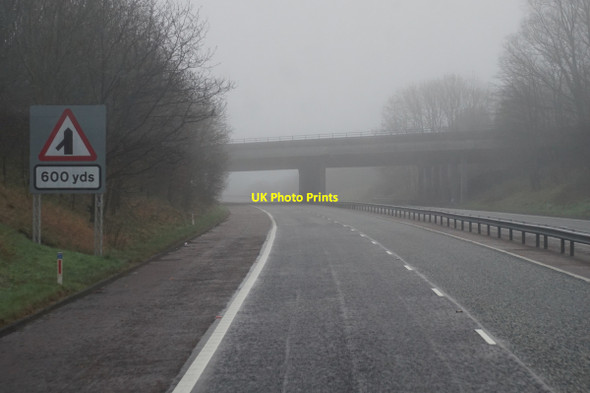 Photo 6"x4" The M1 eastbound at junction 11 Craigavon c2015