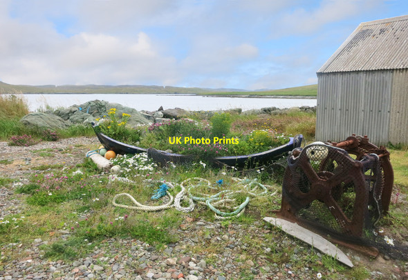 Photo 6"x4" Boat Garden at Hillswick Hillswick c2015