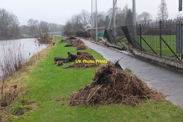 Photo 6"x4" Flood-damaged railings, Walker's Haugh Peebles Peebles\/NT2540 c2016