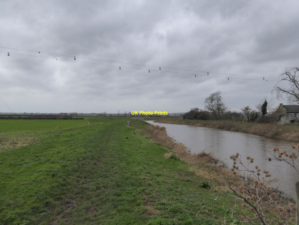 Photo 6"x4" River Tone west of Newbridge Sluice Haymoor End c2015