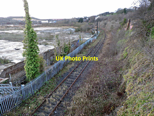 Photo 6"x4" Rosyth Docks railway line Inverkeithing c2015