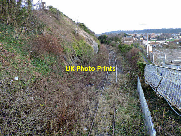 Photo 6"x4" Rosyth Docks railway line Inverkeithing c2015 P1