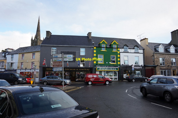 Photo 6"x4" Shops on The Diamond, Donegal Town Donegal c2015