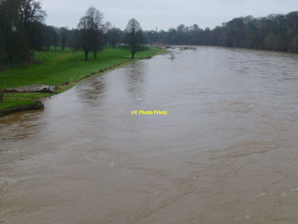 Photo 6"x4" River Tweed viewed downstream from Coldstream Bridge Coldstream\/NT8439 c2016