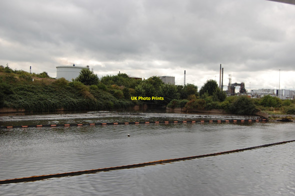 Photo 6"x4" Weir on the Manchester Ship Canal Ellesmere Port c2012
