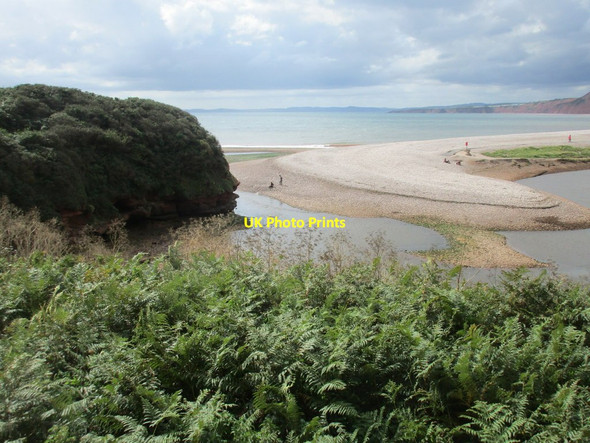 Photo 6"x4" The mouth of the River Otter Budleigh Salterton c2015
