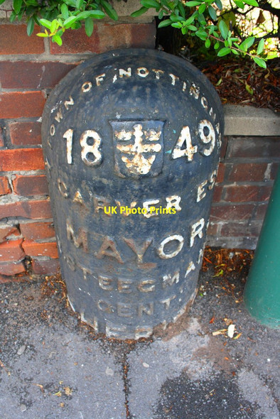 Photo 6"x4" City of Nottingham boundary marker Nottingham\/SK5641 c2015