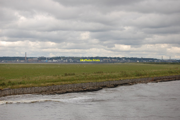 Photo 6"x4" View across Ince Banks Ince c2012