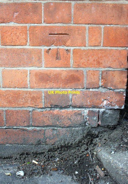 Photo 6"x4" Benchmark on PC off Castle Boulevard Nottingham\/SK5641 c2015