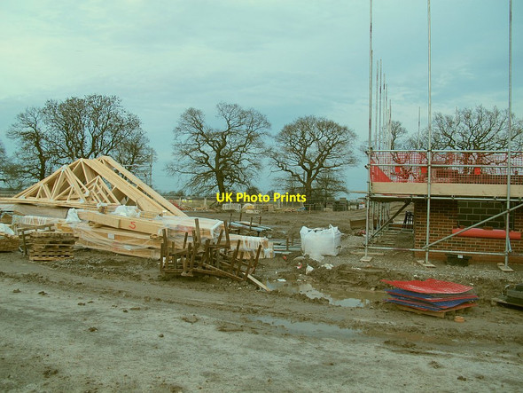Photo 6"x4" Bramley Wood: construction paused Sandbach c2015